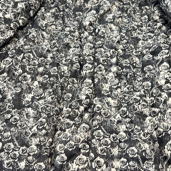 Guess Trench Coat Black Double Breasted Belted Polyester EUC S claz L - Picture 12 of 15